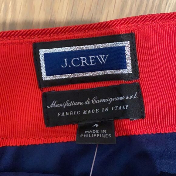 NWT J. Crew blue and red tweed skirt - Picture 3 of 5